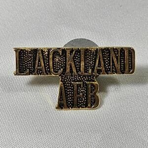 Vintage Military US Air Force Lackland AFB Travel Deployment Base Pin